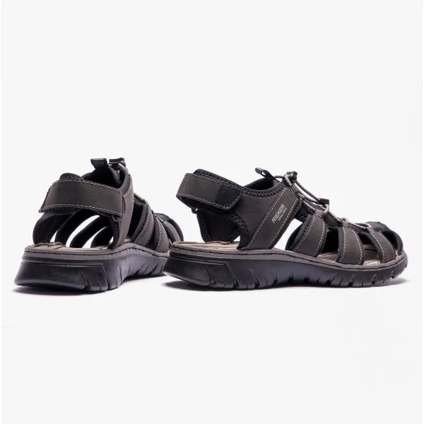 26761-00 Mens Wide Fit Sandals Black