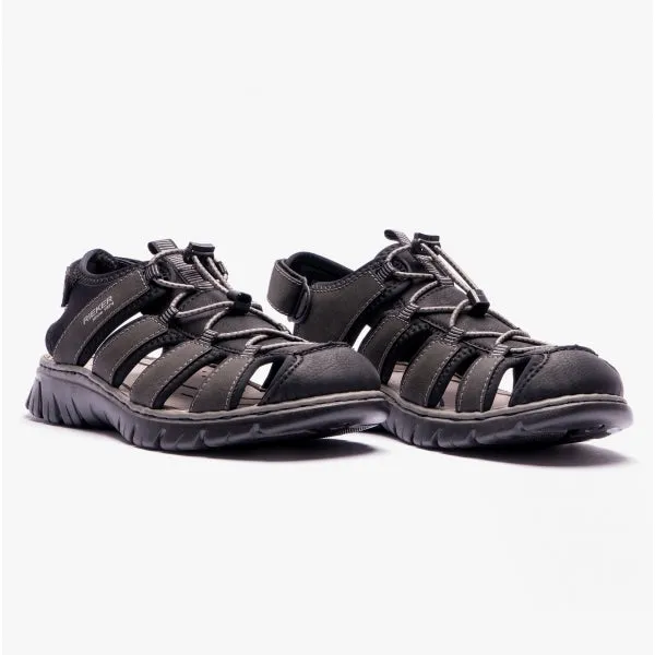 26761-00 Mens Wide Fit Sandals Black