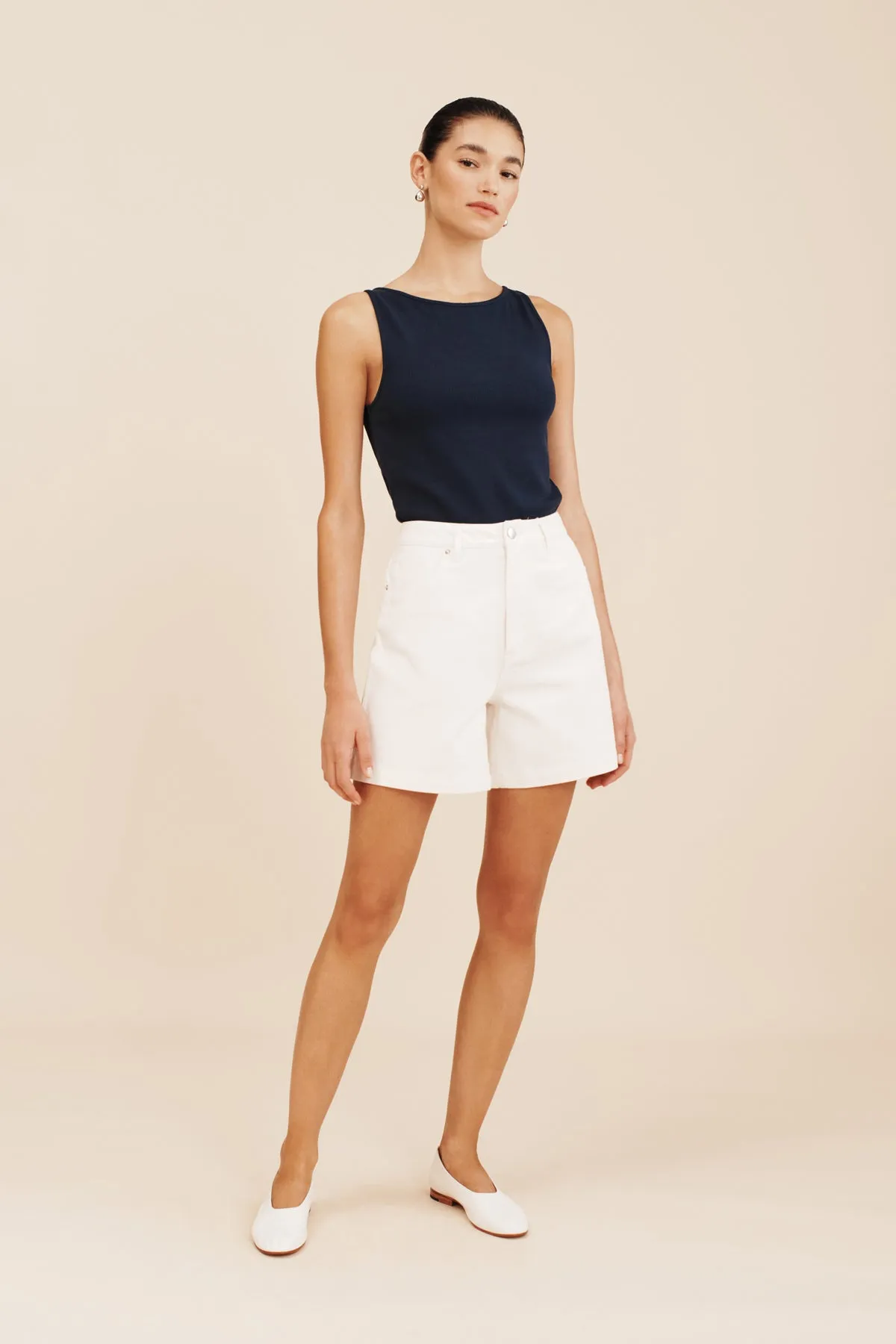 BRODY SHORT - VINTAGE WHITE