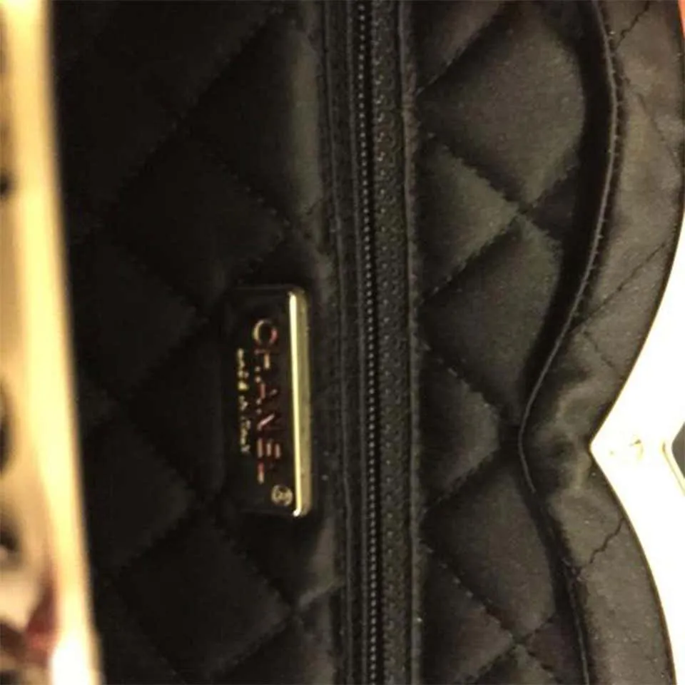 Chanel Minaudire Double Circle 70s Style Runway Rare Black & Metallic Clutch