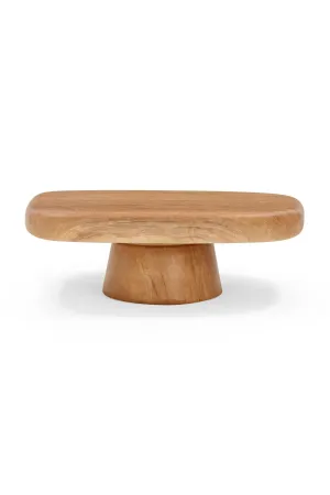 Darial Wood Grain Pattern Indoor/Outdoor Coffee Table