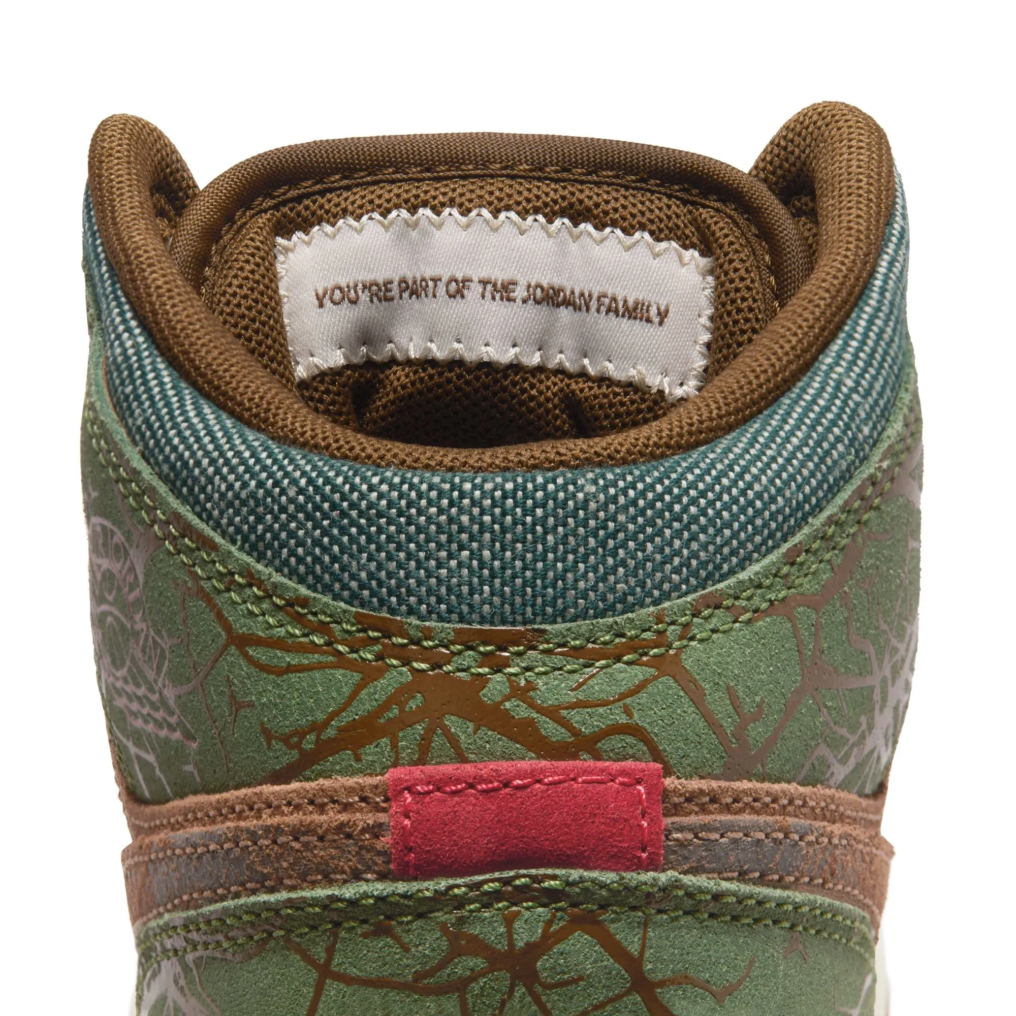 Grade School Air Jordan 1 Mid Sneaker School Archaeo Brown/Light Olive-Treeline FQ8101-200