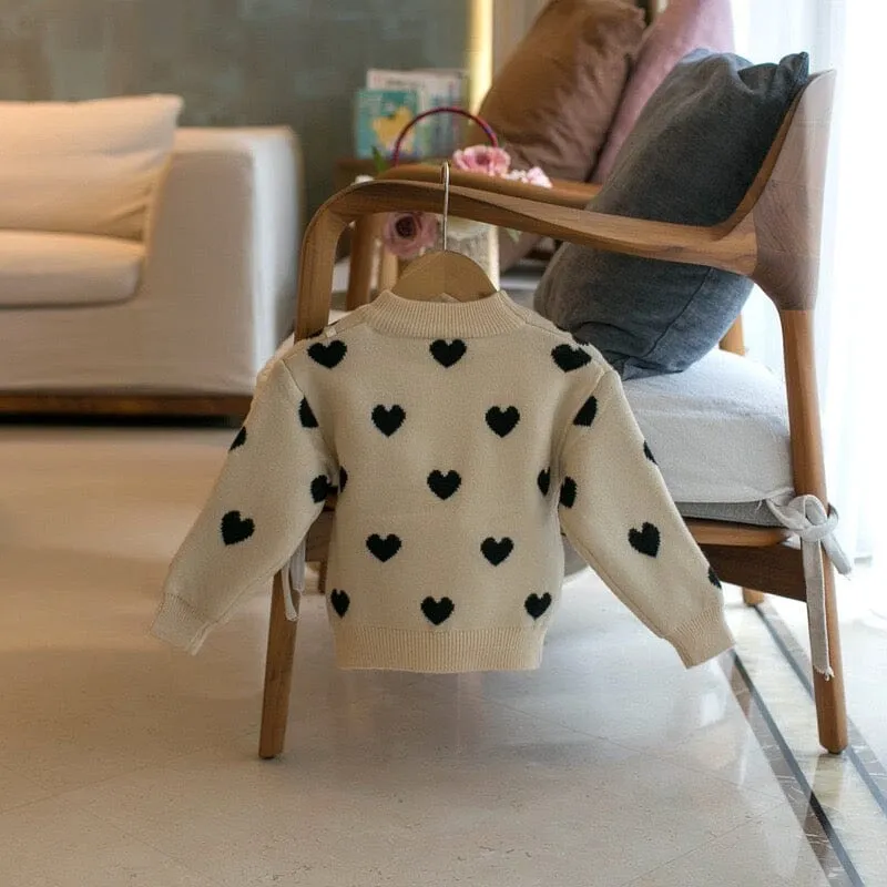 Heart Shaped Winter Plush Sweater