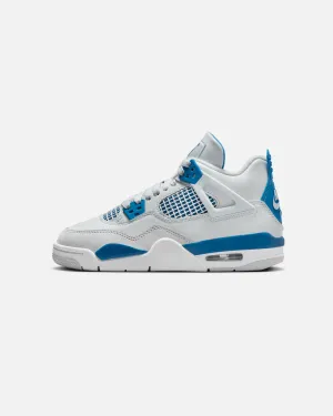 Jordan Kids' Air Jordan 4 Retro (GS) "Industrial Blue" Off White/Industrial Blue