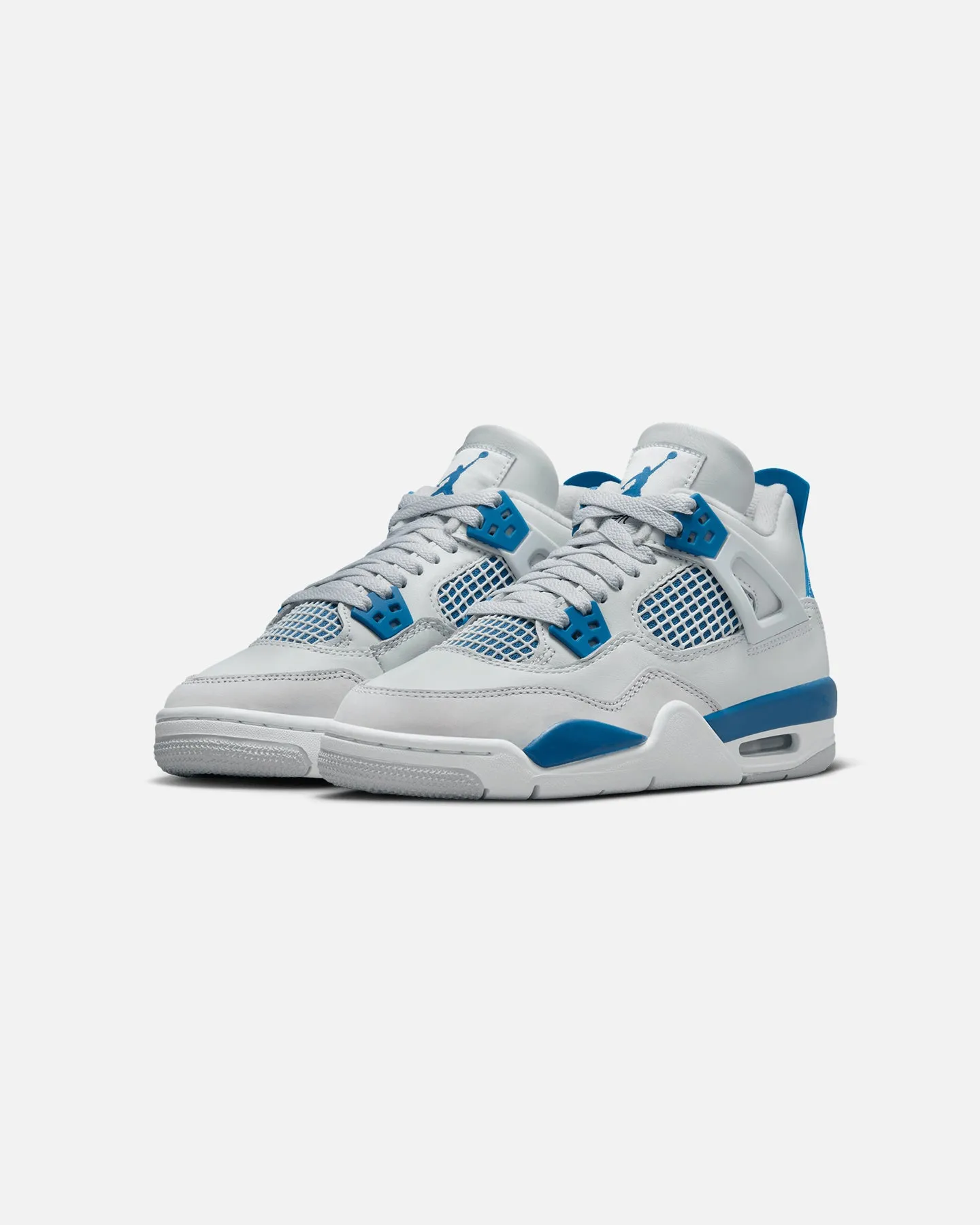 Jordan Kids' Air Jordan 4 Retro (GS) "Industrial Blue" Off White/Industrial Blue