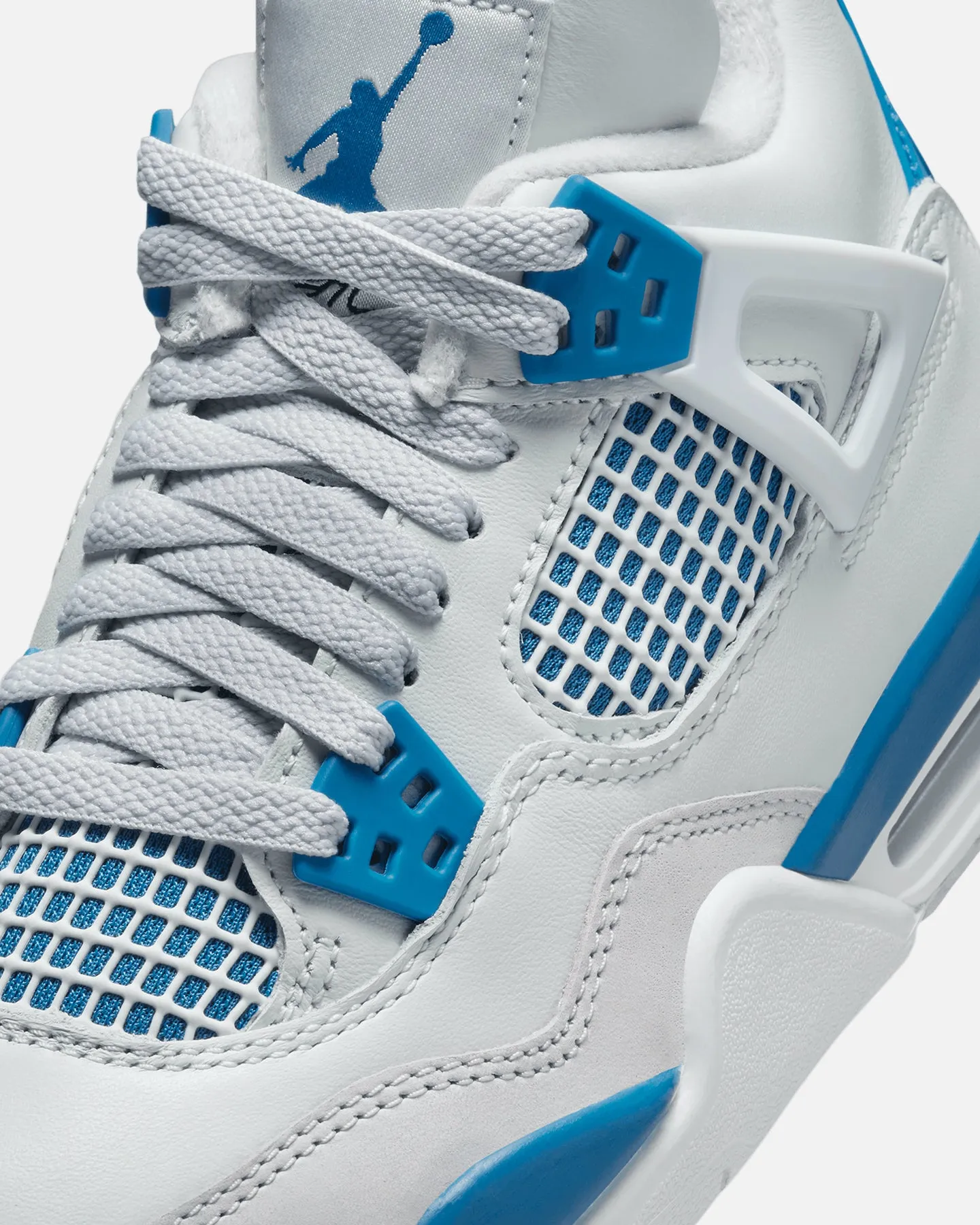 Jordan Kids' Air Jordan 4 Retro (GS) "Industrial Blue" Off White/Industrial Blue