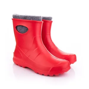 Leon Boots Ultralight Red Ladies Ankle Boots - Size 6