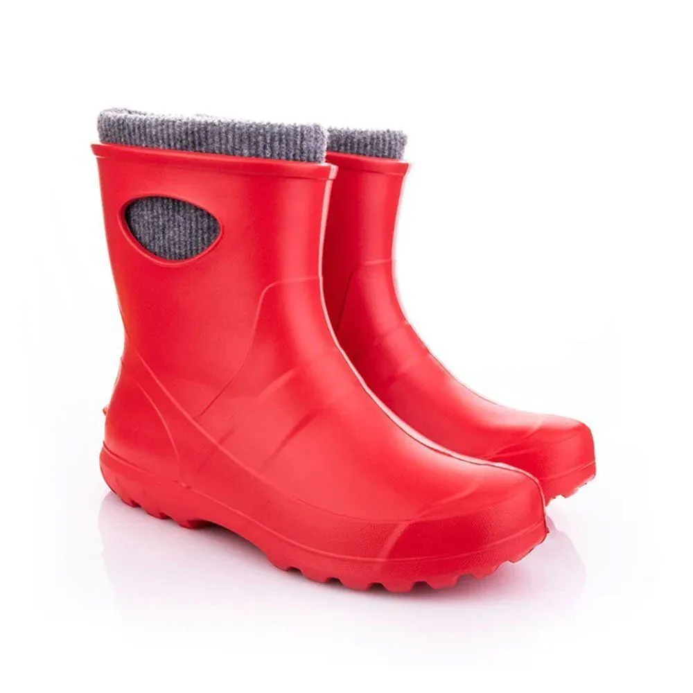 Leon Boots Ultralight Red Ladies Ankle Boots - Size 6