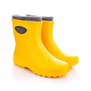 Leon Boots Ultralight Yellow Ladies Ankle Boots - Size 4