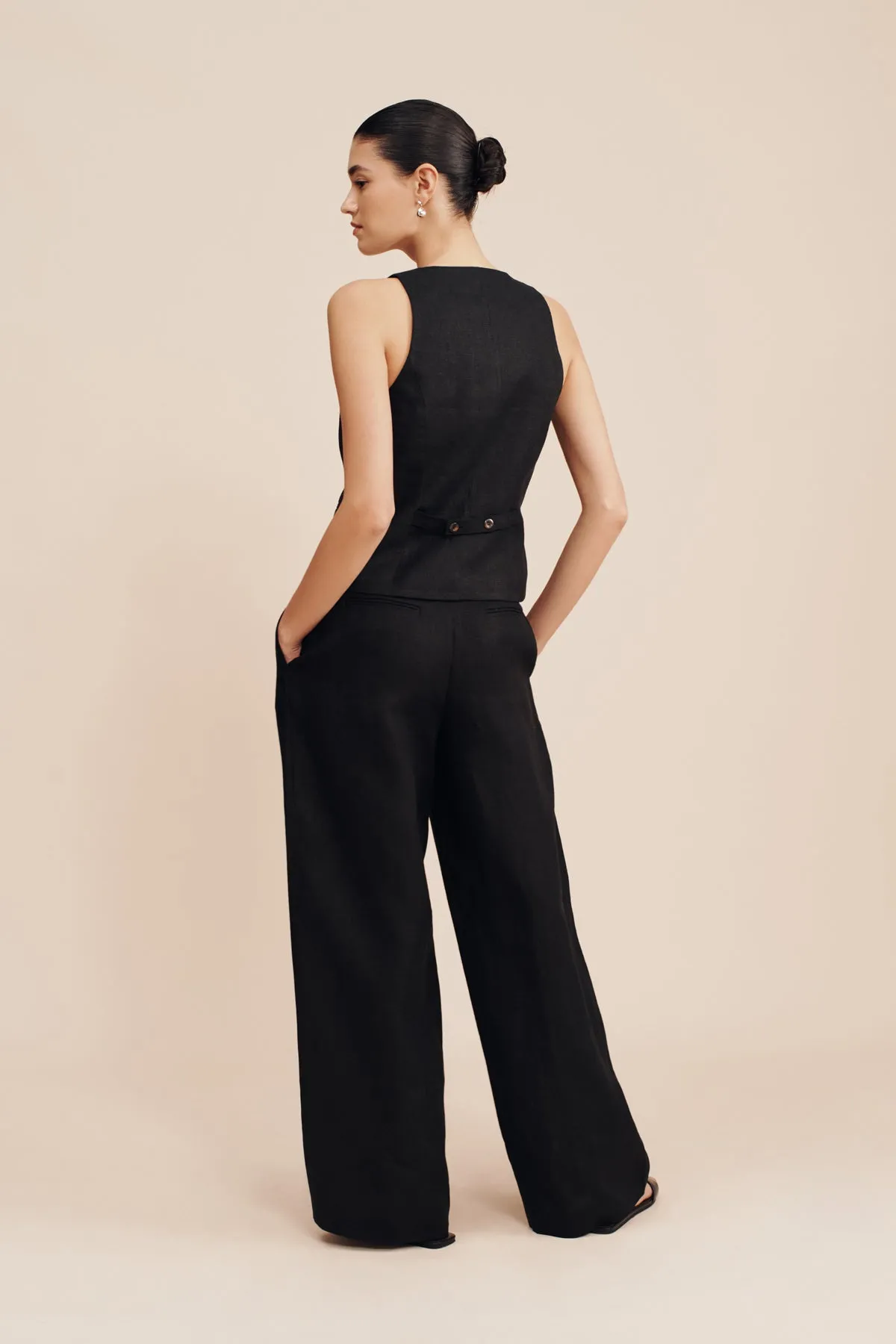 LEON TROUSER - BLACK