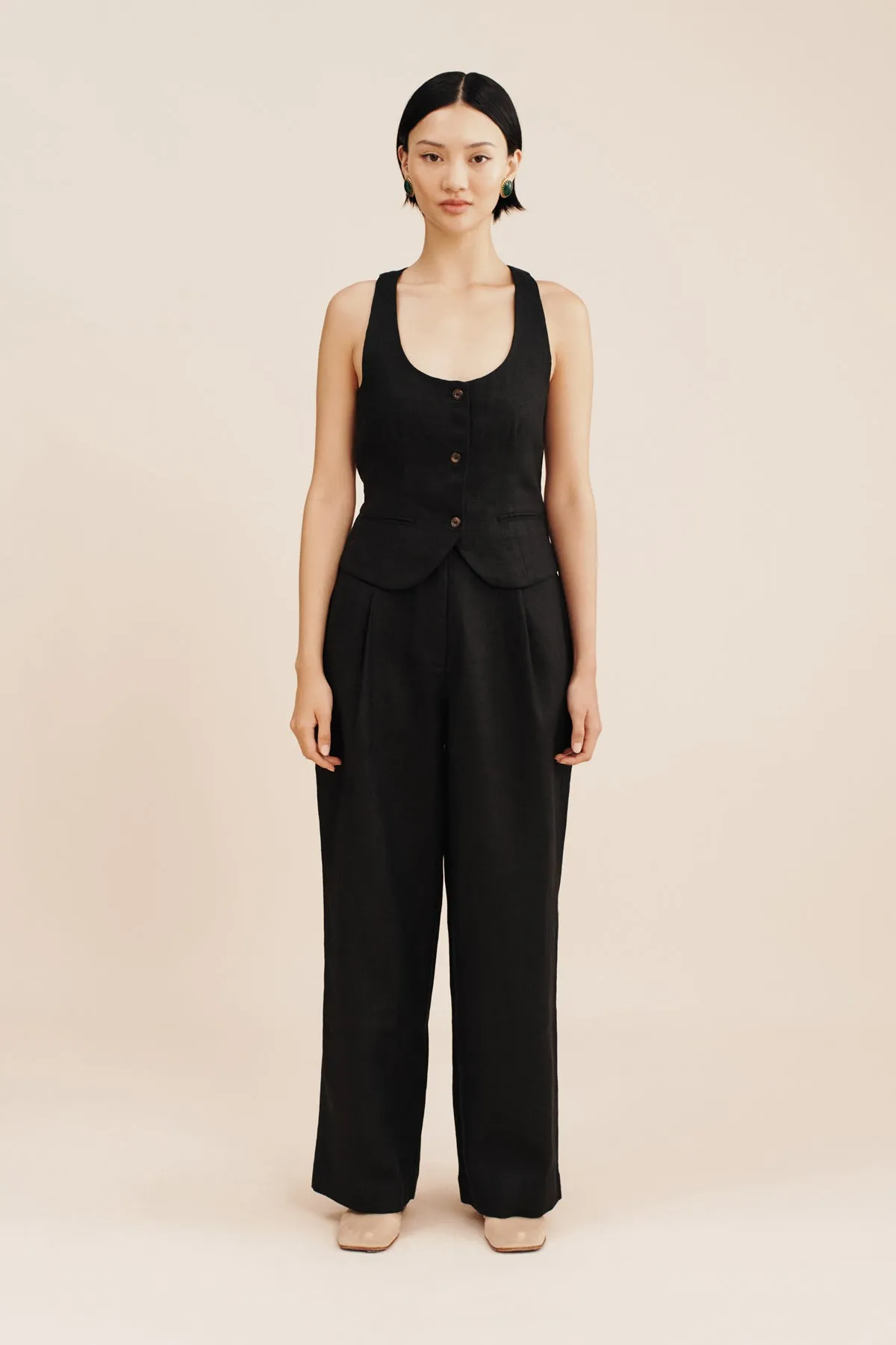 LEON TROUSER - BLACK