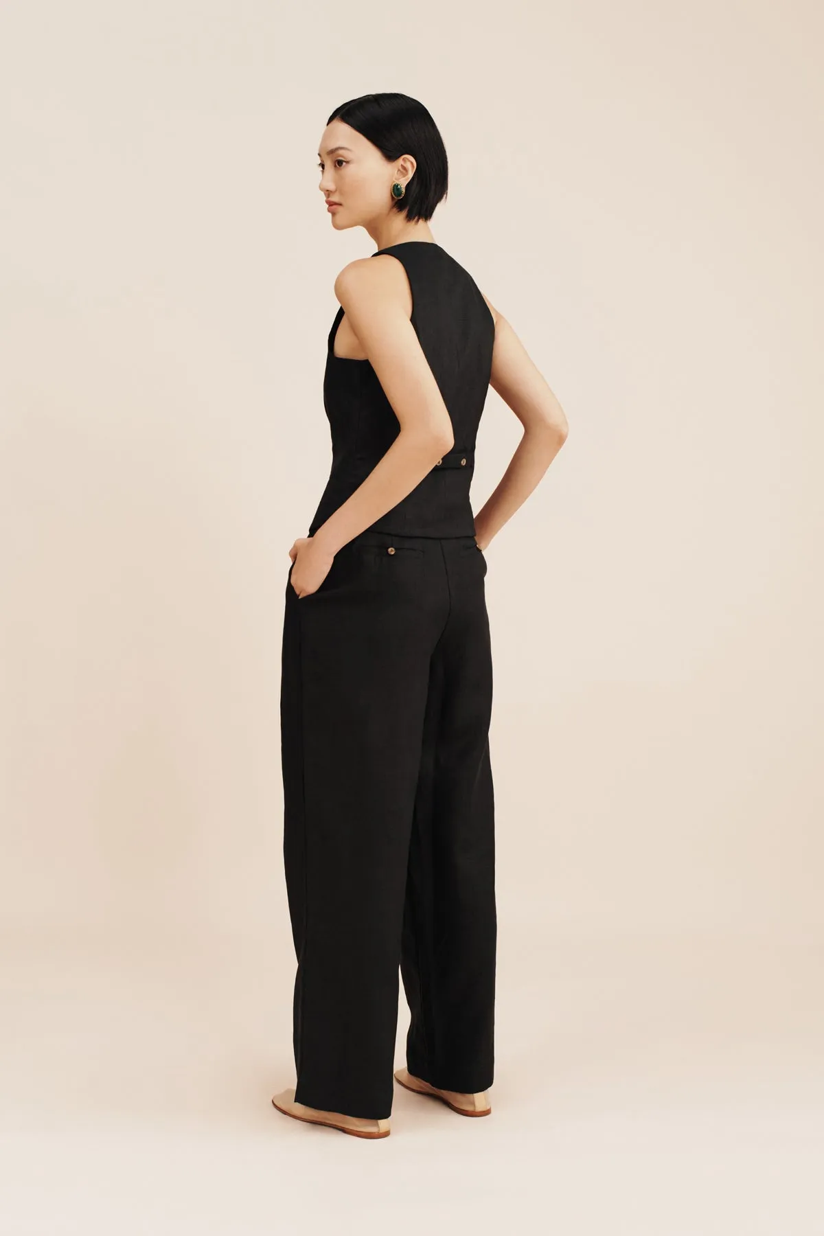 LEON TROUSER - BLACK