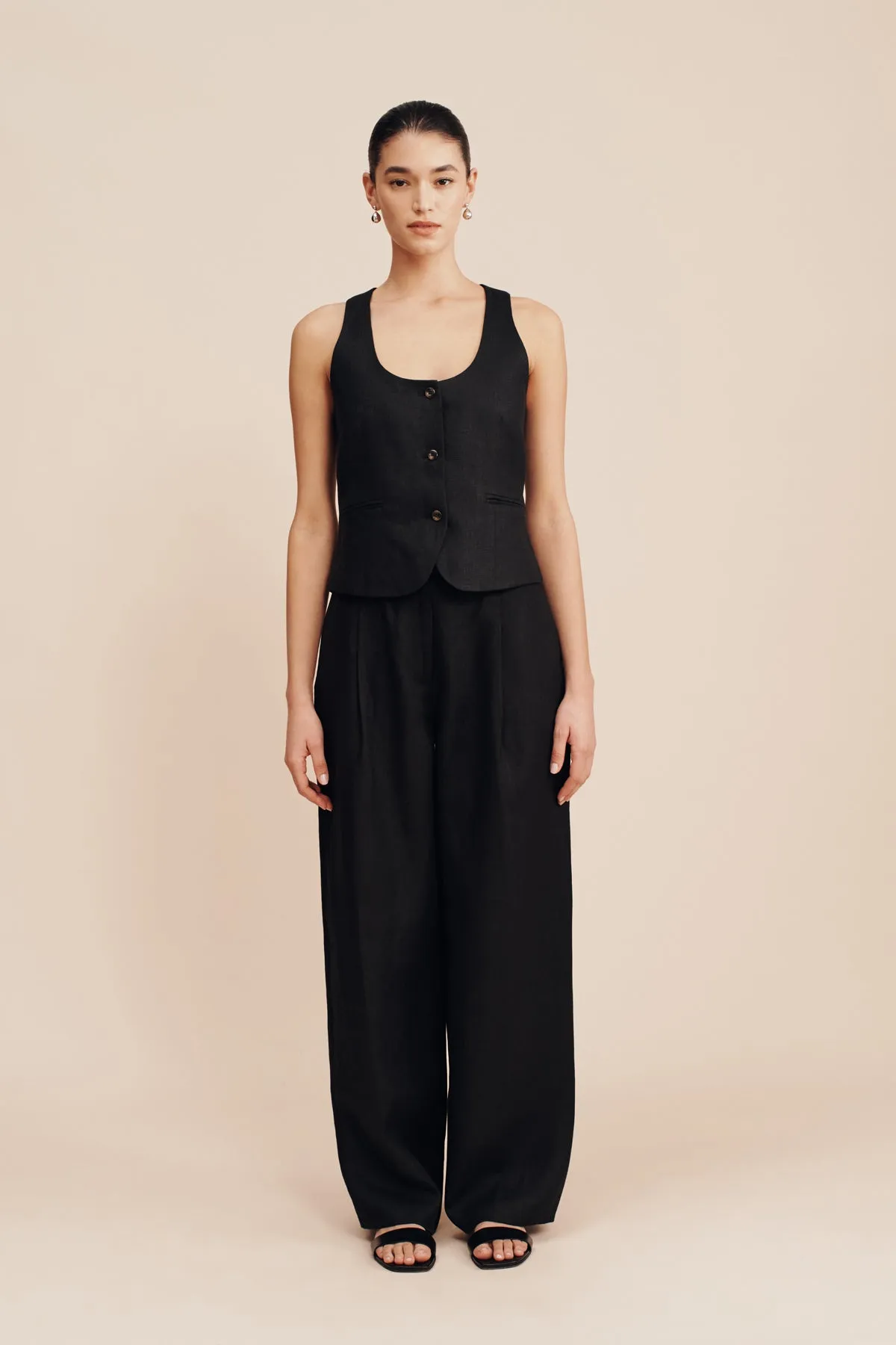 LEON TROUSER - BLACK