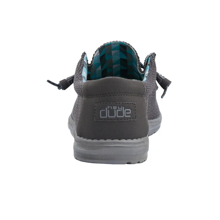 Men's Hey Dude Wally Sox Slip On Loafer in Charcoal