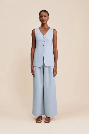 PARKER TROUSER - SILVER BLUE
