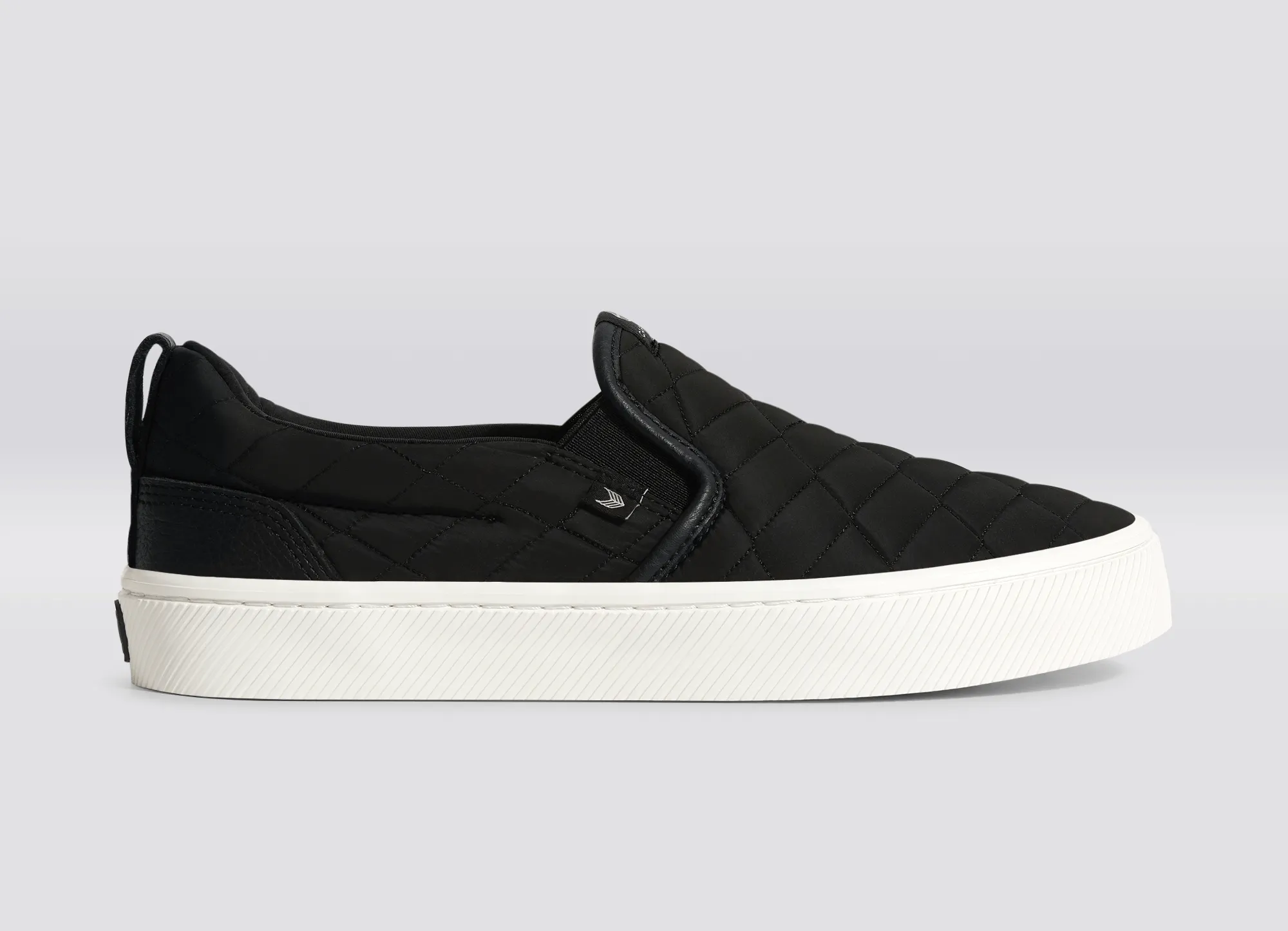 SLIP-ON Quilt Black Premium Leather Sneaker Men