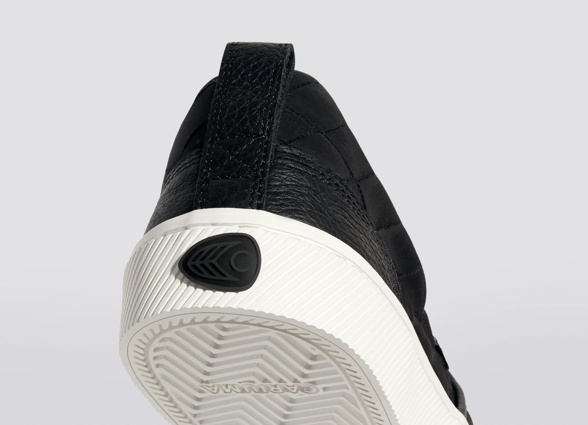 SLIP-ON Quilt Black Premium Leather Sneaker Men