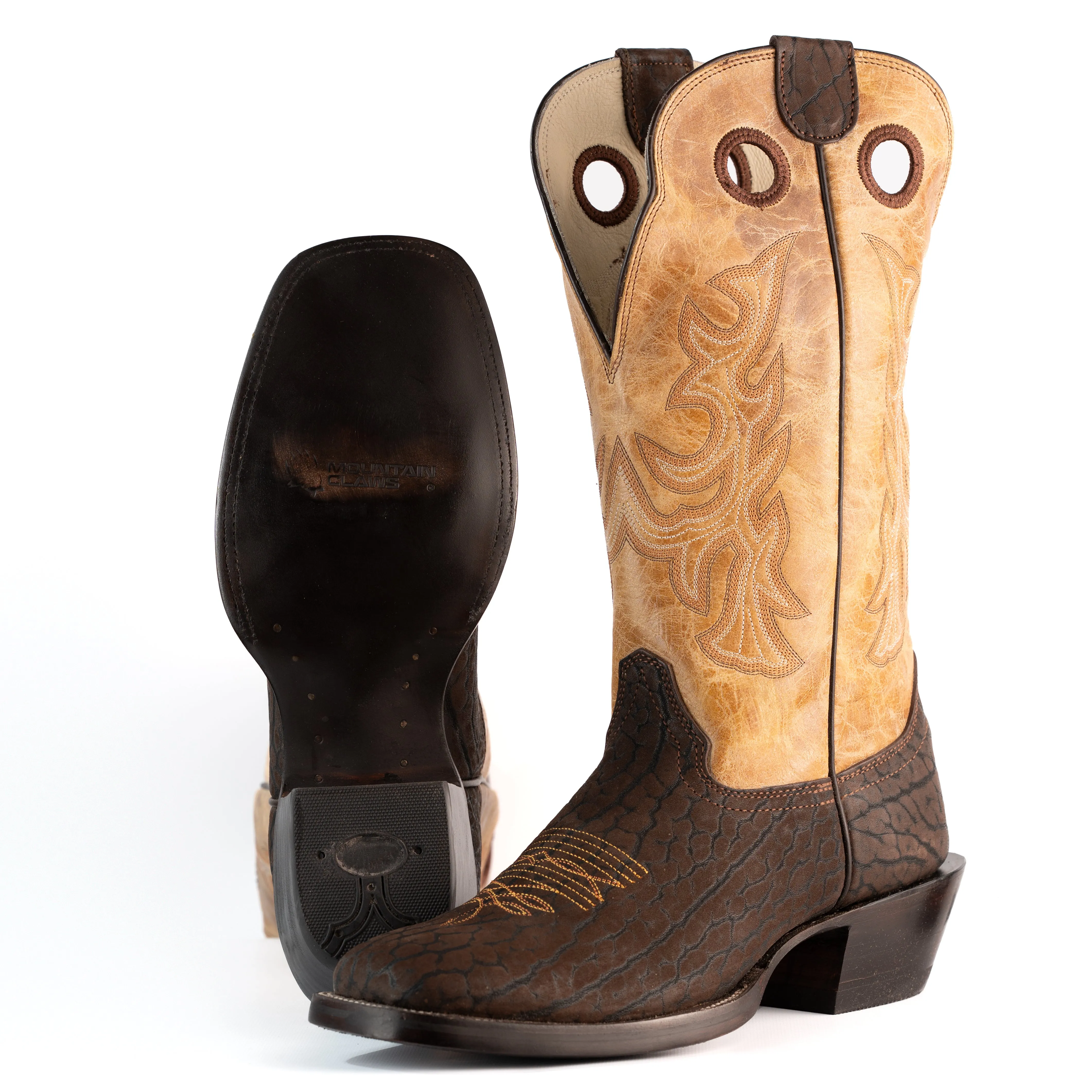 Tan Stud Men's Boot