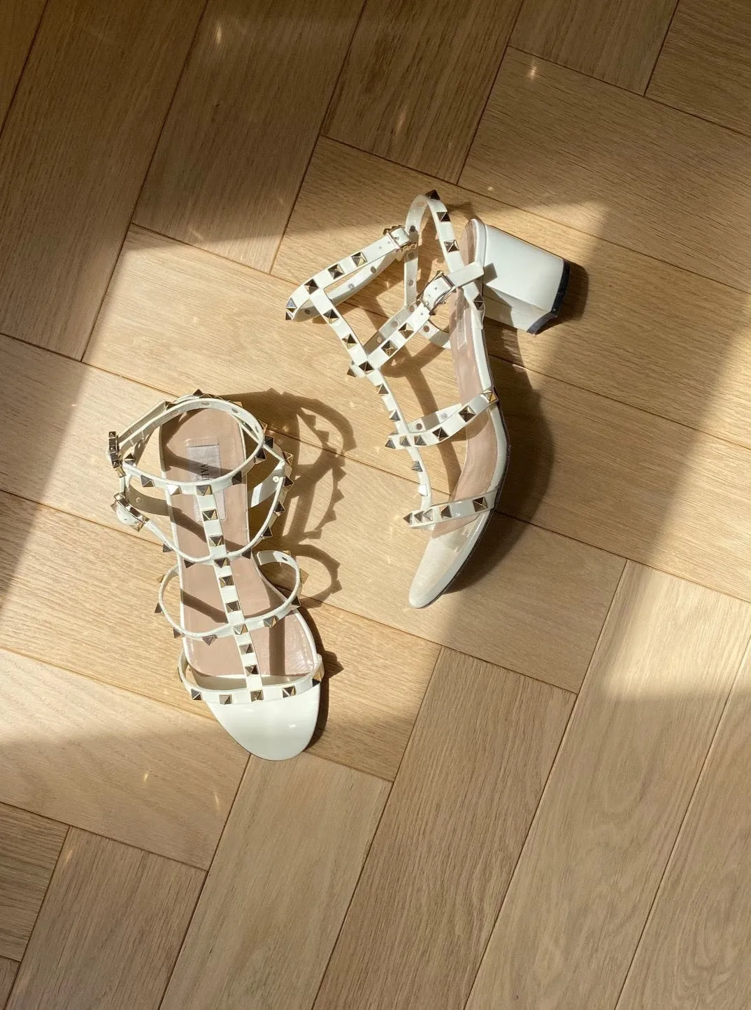 VALENTINO Patent Leather Sandals Size 40.5
