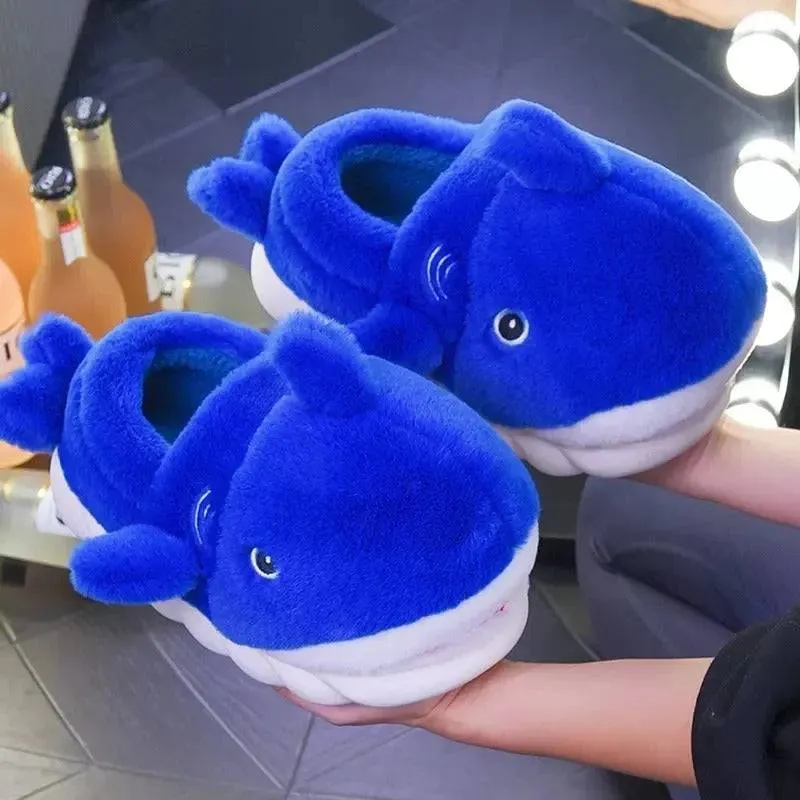 Winter Warm Shoes Plush Lining Indoor Slippers Couples Platform Heel High Top Snow Boots